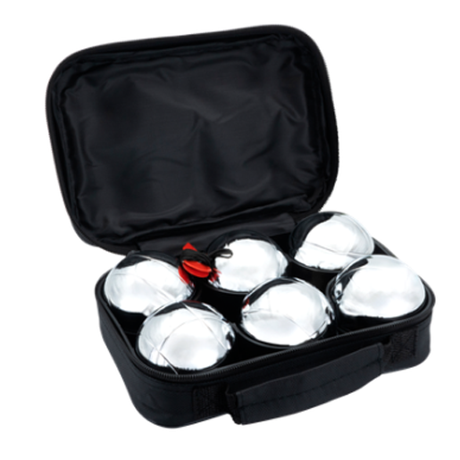 Quest 6pc Metal Boules Set - Silver